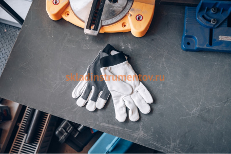 Кожаные перчатки Jeta Safety Winter Mechanic, цвет черный/белый JLE305-8/M