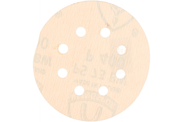 Круг шлифовальный на липучке для обработки красок, лаков и шпаклевок (125 мм; Р400; 8 отверстий) KLINGSPOR 307108