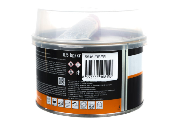 Шпатлевка FIBER со стекловолокном 0,5 кг Jeta PRO 55460,5