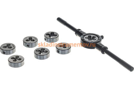 Набор плашек STAYER MASTER плашкодержатель, плашки 7шт, 8 предметов 28015-H8_z01