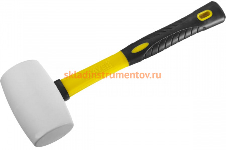Резиновая белая киянка с фибергласовой ручкой 450г STAYER PROFI 20533-450