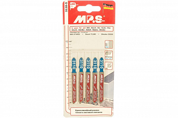 Пилки T118G (75х50х0.9 мм; 5 шт.) для листовой стали, цветных металлов MPS 3110