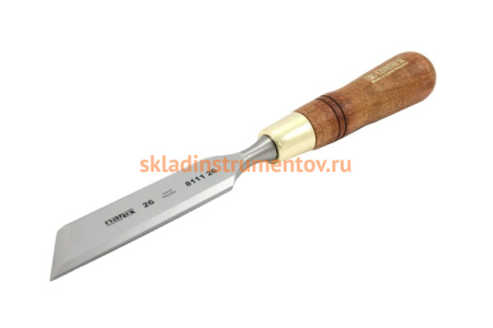 Косая правая стамеска с ручкой NAREX WOOD LINE PLUS 26 мм 811126