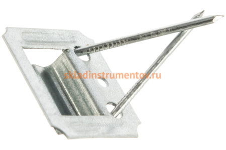 Кляймер СИБРТЕХ №3,5 оцинкованный с гвоздями, 100шт 465735