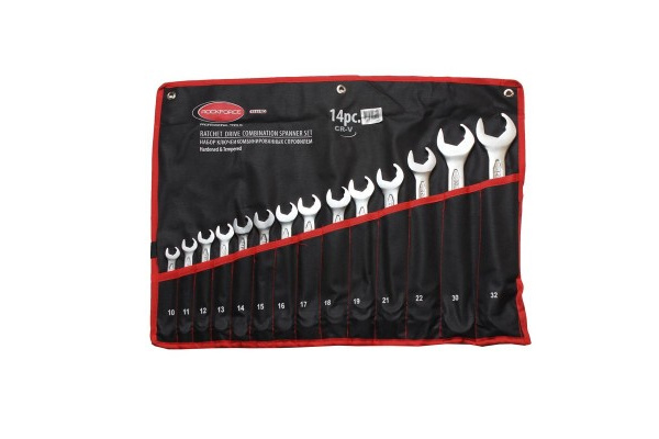 Набор комбинированных ключей с профилем Ratchet Drive-быстрый ключ,14 предметов ROCKFORCE RF-5141RD