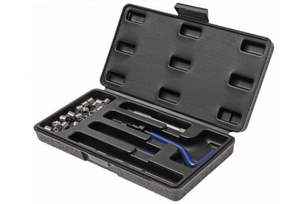 Набор для восстановления резьбы (вставки М10х1.5, L=13.5 мм, 10 штук) 14 предметов JTC 4784