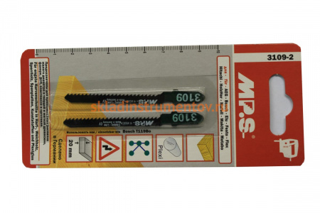 Пилки (75х50х2.0 мм; 2 шт.) по древесине, пластмассе MPS 3109-2