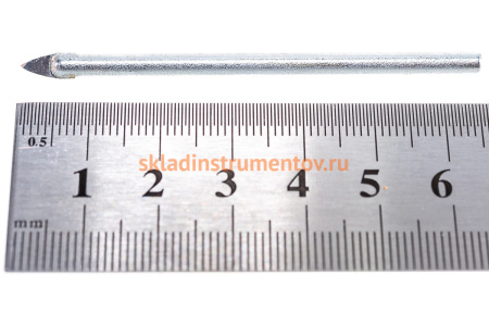 Сверло по стеклу (4 мм) ПРАКТИКА 038-449