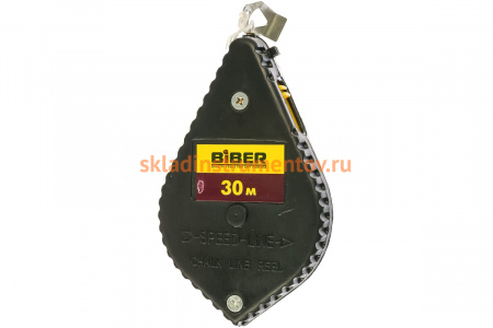 Отбивочный шнур в противоударном корпусе, 30 м Biber 43130 тов-054504