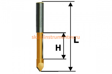 Фреза кромочная прямая (10х25 мм; хвостовик 8 мм) по дереву Энкор 10531