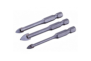 Набор сверл "МАСТЕР" 3 шт. (5 мм; 6 мм; 8 мм) по кафелю Зубр 29840-H3