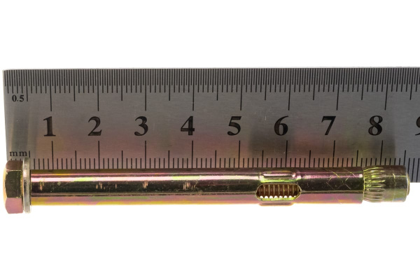 Анкерный болт Зубр 8 x 80 мм, 50 шт, желтопассивированный, Профессионал 302312-08-080