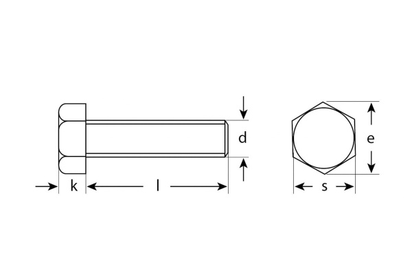Оцинкованный болт с шестигранной головкой ГОСТ 7798-70, M12x30мм, 5кг (примерно 130 шт.) Зубр 303080-12-030