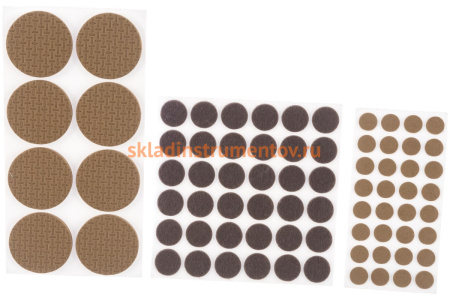 Набор самоклеящихся накладок на мебельные ножки Stayer COMFORT 125 шт, коричневые 40916-H125