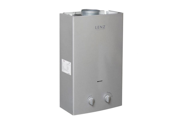 Газовый проточный водонагреватель LENZ TECHNIC 10L SILVER LT10LS