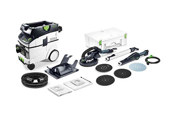Комплект FESTOOL PLANEX IP LHS225-IP/CTL36-Set: шлифовальная машинка с пылеудаляющим аппаратом и тарелкой 575446