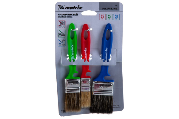 Набор кистей «Универсальный» 25мм, 35мм, 50мм MATRIX Color Line 83399