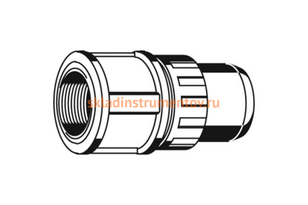 Муфта соединительная "ШиреФит" (16 мм; 1/2") для трубопровода Зубр 51462-16-1/2