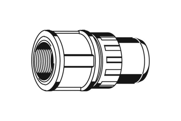 Муфта соединительная "ШиреФит" (16 мм; 1/2") для трубопровода Зубр 51462-16-1/2
