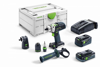Аккумуляторная ударная дрель-шуруповерт FESTOOL PDC 18/4 5,2/4,0-Set-SCA 576468