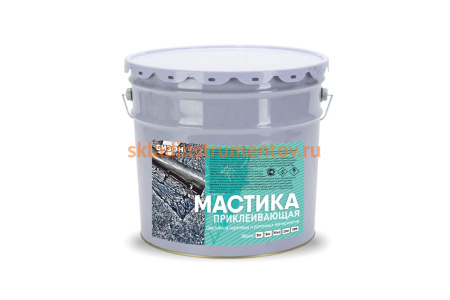 Каучуко-битумная приклеивающая мастика Бизон 10л 901610