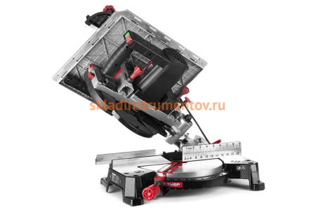 Торцовочная комбинированная пила ЗУБР ЗПТК-255-1800