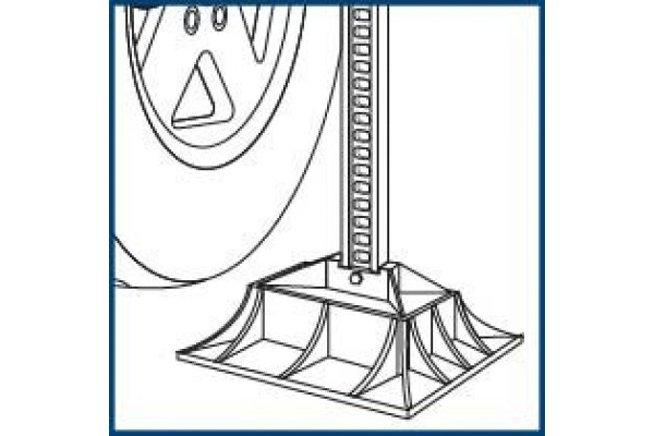 Опора для реечного домкрата на грунте, Off-Road Base STELS 50539