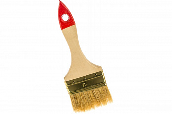 Плоская кисть, светлая щетина, деревянная ручка, 75мм Зубр УНИВЕРСАЛ-ОПТИМА 01099-075_z01