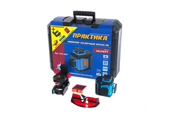 Лазерный линейный нивелир Практика НЛ360-3K 910-447