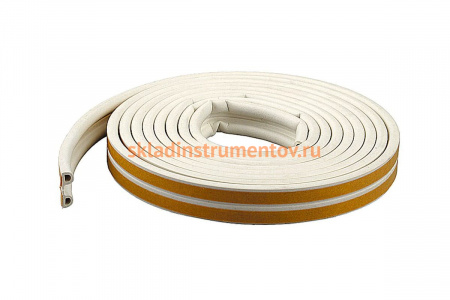 Уплотнитель СИБРТЕХ 6 м, профиль P, белый 93940