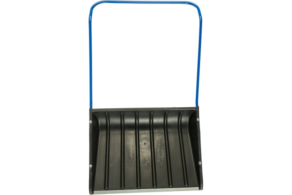 Пластиковый скрепер для снега с П-образной ручкой 750х550х1.3мм, металлическая окантовка СИБРТЕХ Россия 61593