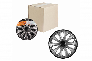 Колесные колпаки Airline 14 Волтек + серебристо-черный AWCC-14-15