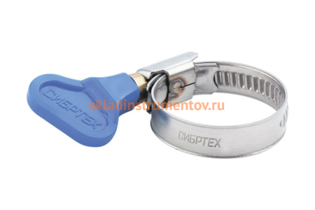 Металлический хомут СИБРТЕХ крепления с формой ключа 12-20 мм 100 шт 47547