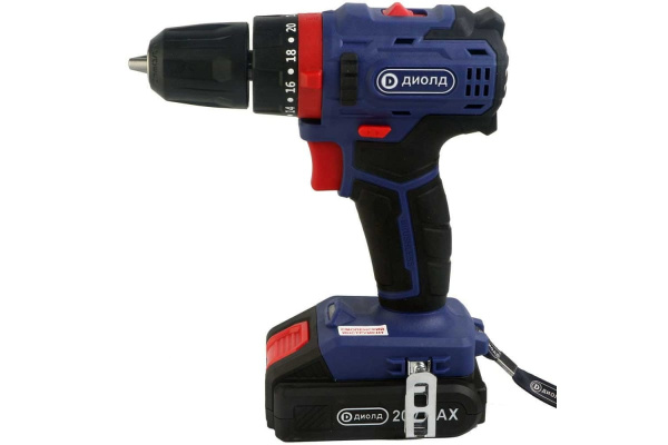 Аккумуляторная дрель-шуруповерт ДИОЛД ДЭА-20 ЛИ-02 У 10300010