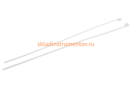 Нейлоновые хомуты Зубр белые, 9x450 мм, 50 шт. 309010-90-450