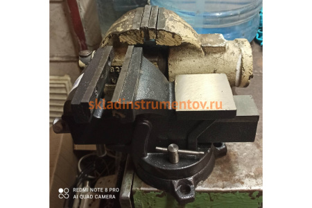 Слесарные тиски ZITOM 125 мм, поворотные, стальные bv10125 Слесарные тиски ZITOM 125 мм, поворотные, стальные bv10125