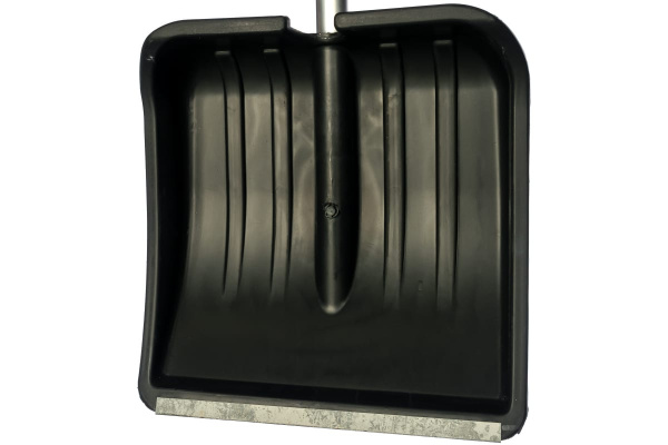 Пластиковая лопата для снега с алюминиевым черенком СПЕЦ Зима-Авто V-образная ручка ЗИ-00566