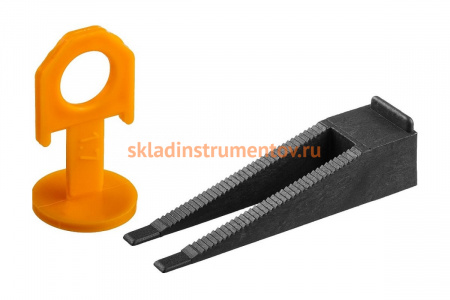 Система выравнивания плитки (клин+зажим; 250/250 шт.) Зубр 3385-H250