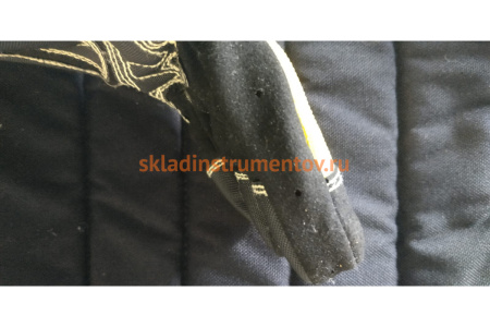 Перчатки антивибрационные Jeta Safety черно-желтые JAV01-VP-9/L