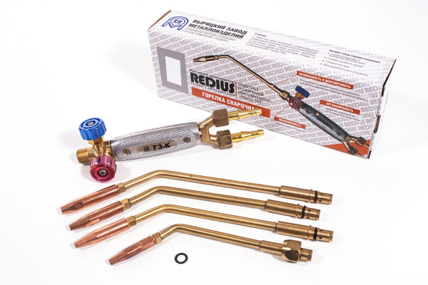 Комбинированная горелка с наконечниками № 4, 5А / 4, 5П REDIUS Г3-К 09302