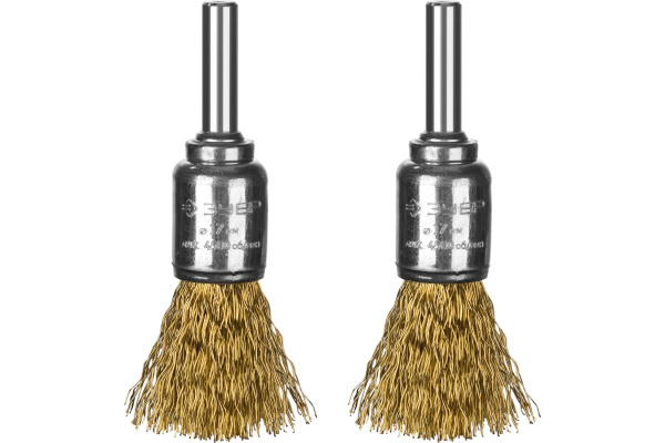 Набор щеток кистевых (2 шт; 0.3 мм; 17 мм) для дрели ЗУБР 35225-17-H2_z02
