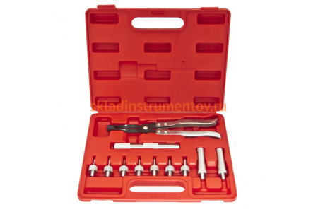 Набор для снятия и установки маслосъемных колпачков в кейсе ЭВРИКА 11 предметов ER-86608