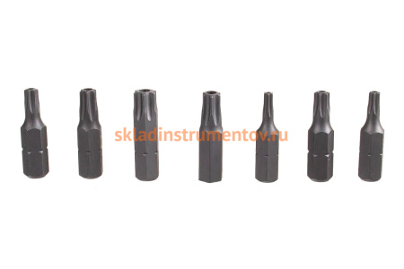 Набор бит TORX с отверстием, 7 шт. FORCE 2071