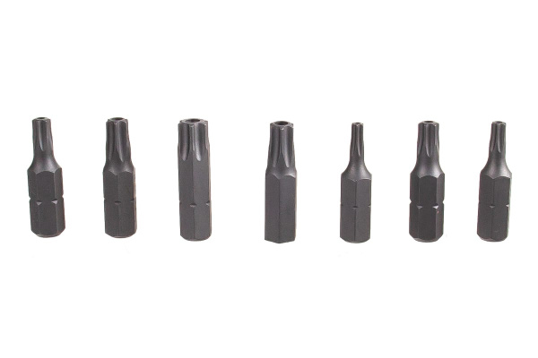 Набор бит TORX с отверстием, 7 шт. FORCE 2071