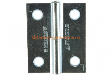 Дверная разъемная петля STAYER Master цвет белый цинк левая 50 мм 37613-50-1L