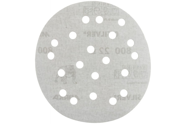 Шлифовальный круг для сухой обработки Q.SILVER (125 мм; Р800; 19 отв.; 50 шт.) MIRKA 3665005081