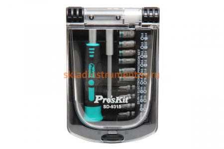 Прецизионная отвертка ProsKit в наборе с насадками 22шт. SD-9315 С00037161