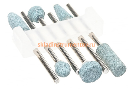 Набор шлифовальных абразивных насадок STAYER с оправкой карбид кремния 6 шт. 29921-H6