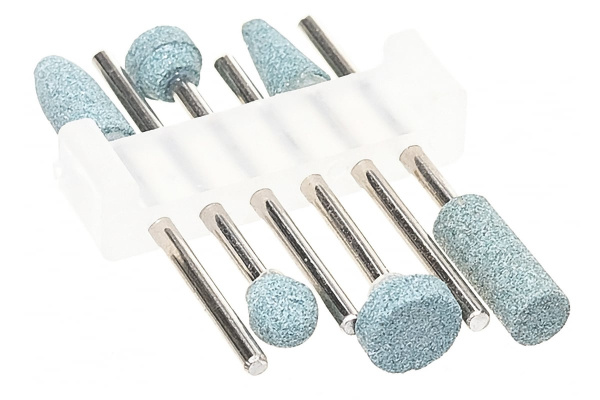 Набор шлифовальных абразивных насадок STAYER с оправкой карбид кремния 6 шт. 29921-H6