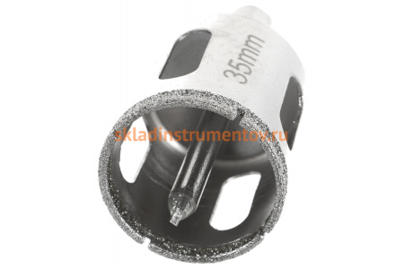 Коронка алмазная с центрирующим сверлом 35 мм МастерАлмаз 10501077